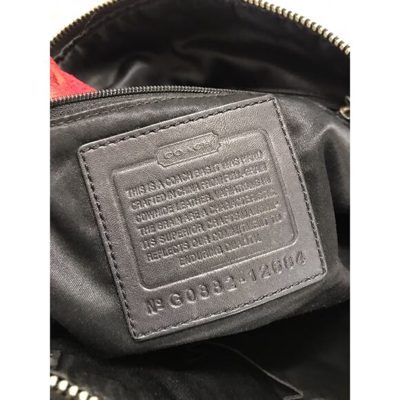 Vintage Authentic Black Classic leather Coach Soho Hippi One Shoulder bag Lg Sz - Picture 13 of 14